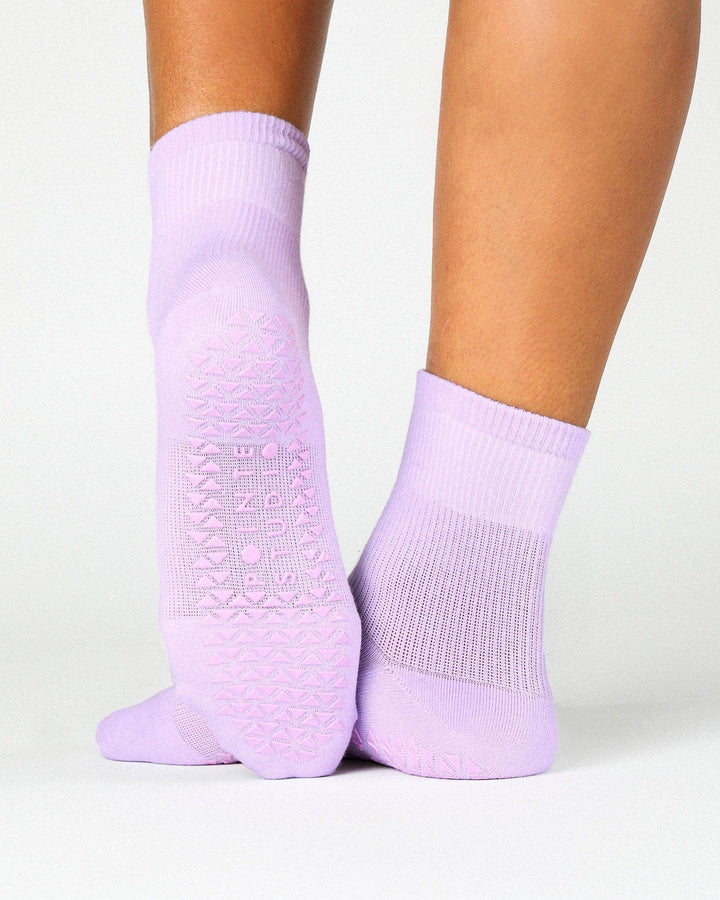 Women's Union Ankle Grip Sock: Lavender / M/L