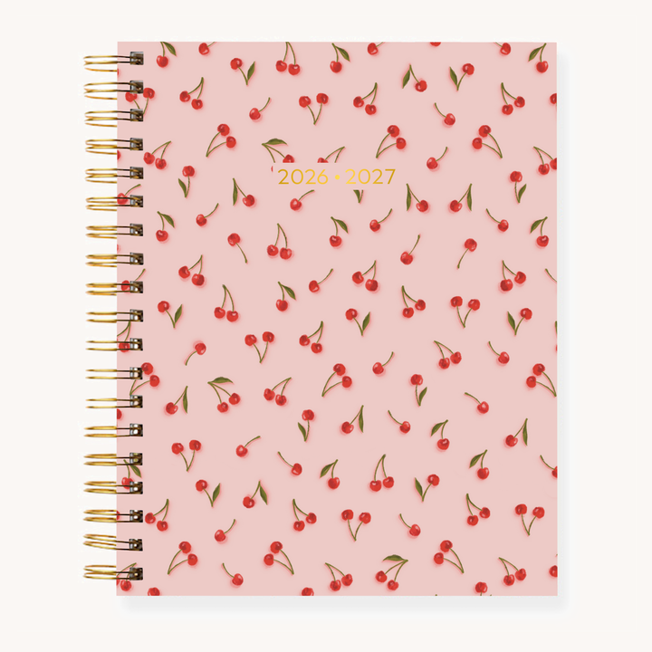 2026-27 Academic Planner: Painted Cherries / 7x9