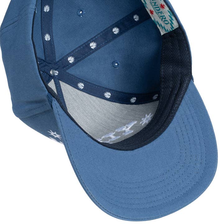Yippee Ki Yay Hat: Cream/Light Blue