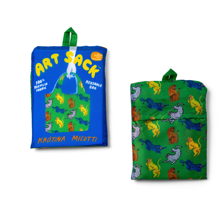 Wild Cats Art Sack® by Kristina Micotti - Reusable Tote