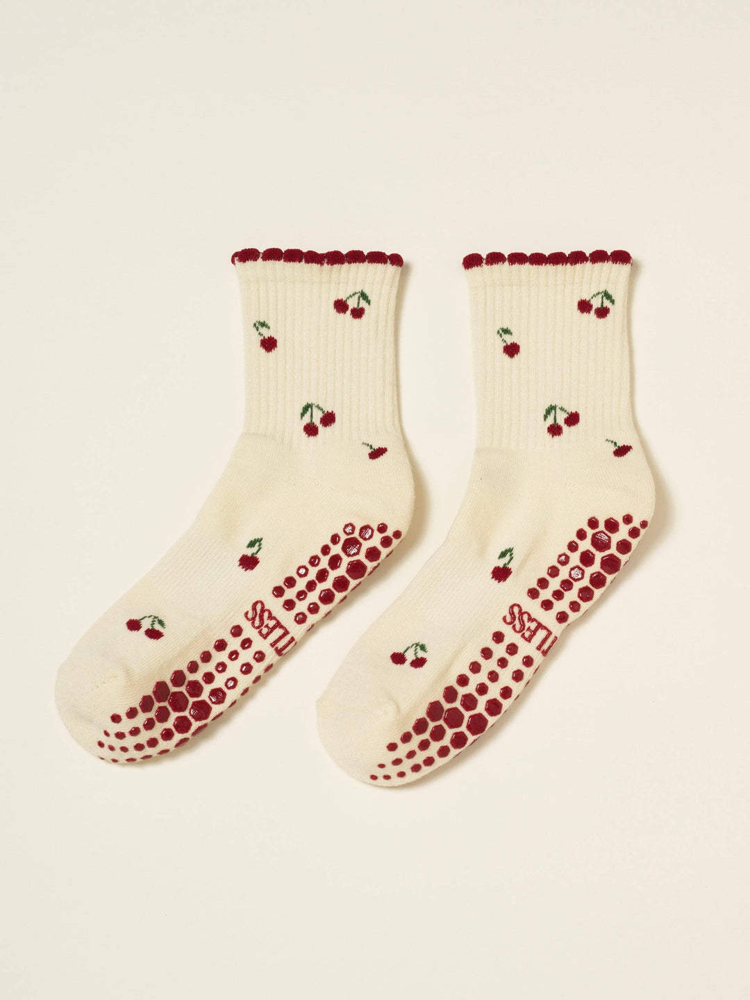 Little Cherry Petal Grip Sock