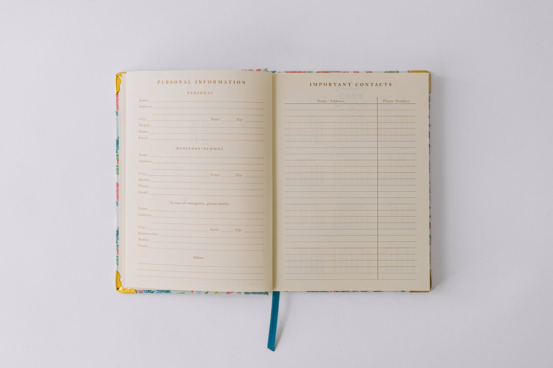 2026 Birds and Bows 17-Month Medium Bound Planner
