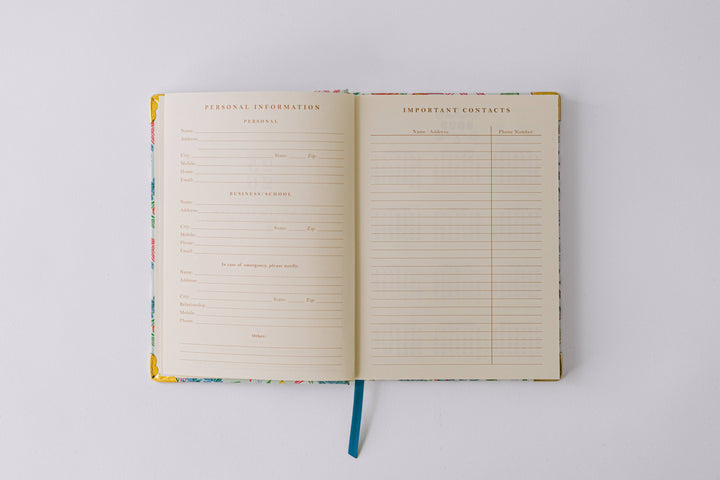 2026 Birds and Bows 17-Month Medium Bound Planner