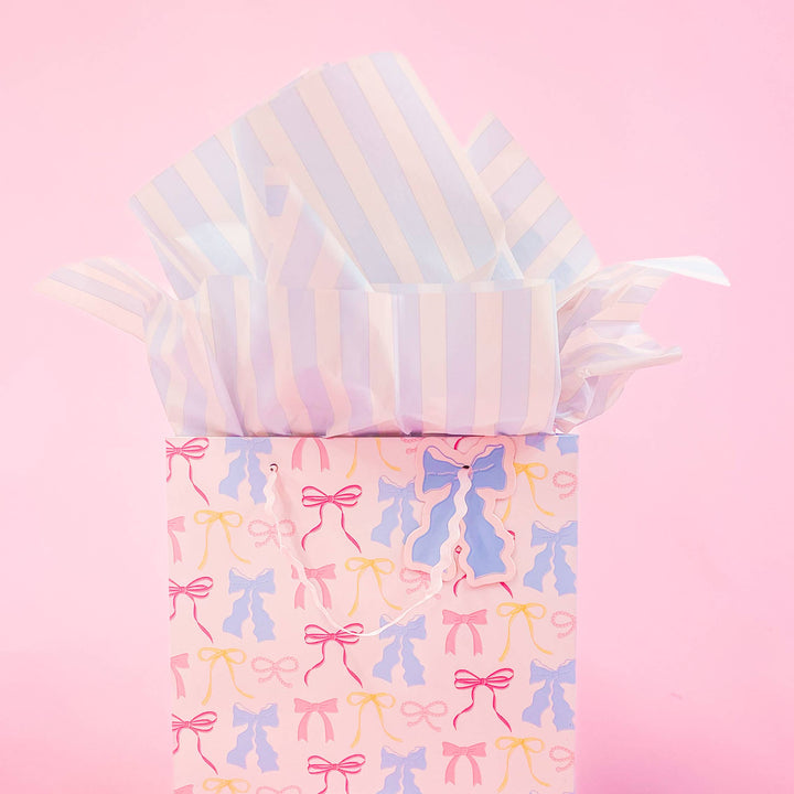 Pastel Bows Gift Bag: Medium
