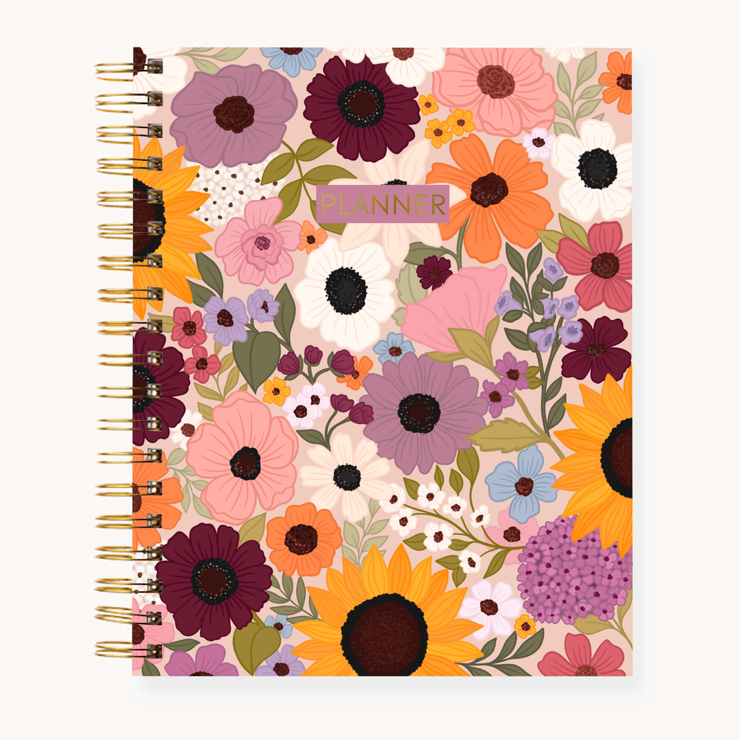 Floral Undated Planner: Porcelain Floral / 7x9