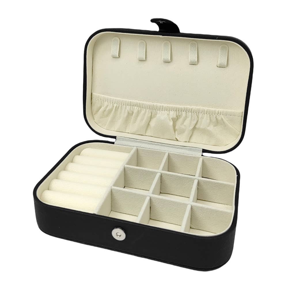 Faux Leather Portable Jewelry Box
: Pink