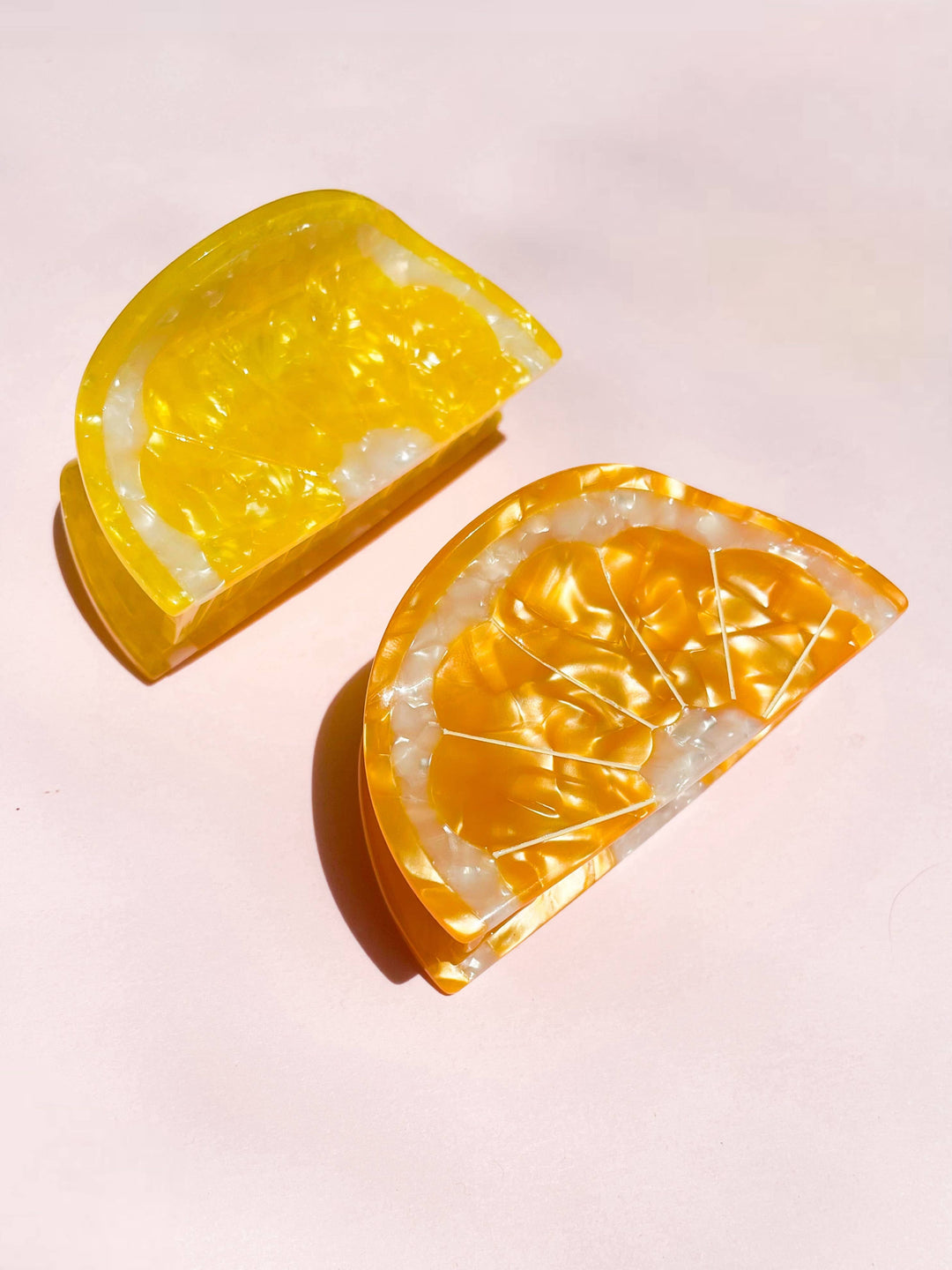 Orange Slice Claw Clip // Cellulose Acetate 