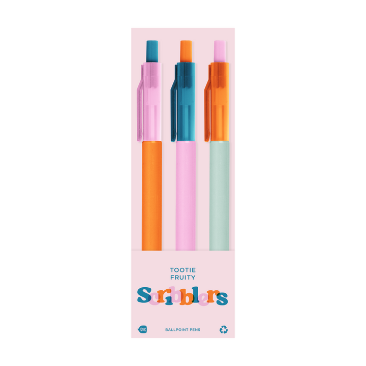 Scribblers Ballpoint Pens: Miss Matcha Scribbler 3 Pack