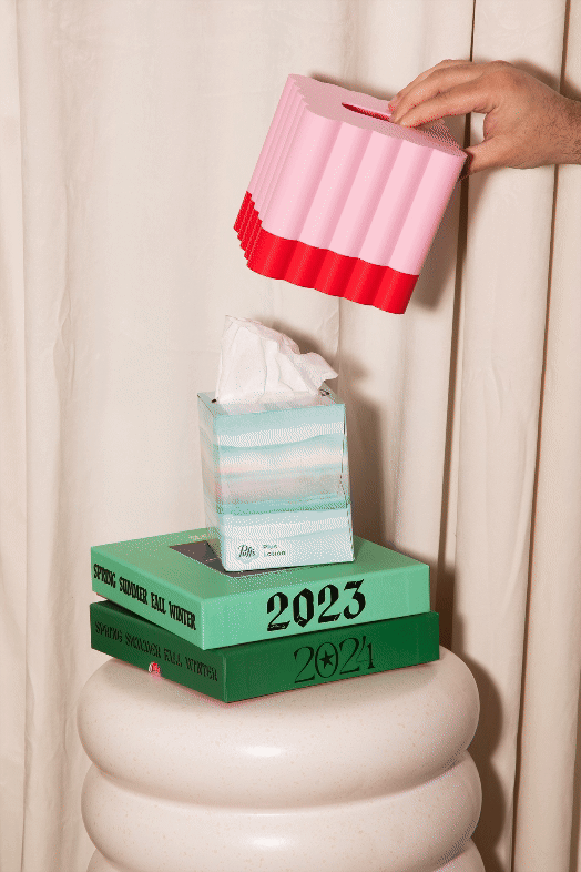 Light Pink Cloud Tissue Box Cover