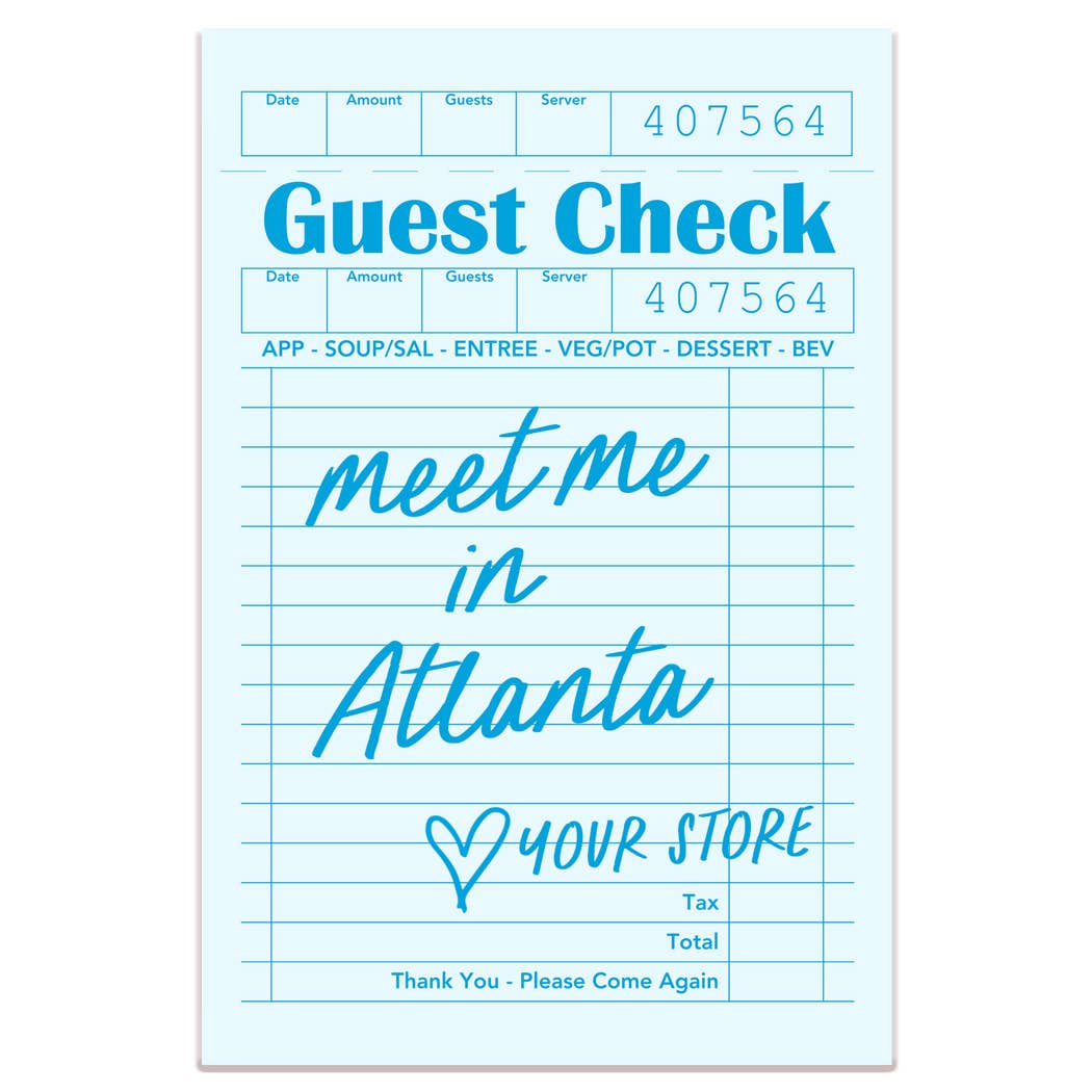 Meet Me in Tucson Guest Check Sticker- White
