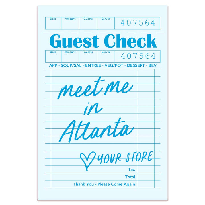 Meet Me in Tucson Guest Check Sticker- White