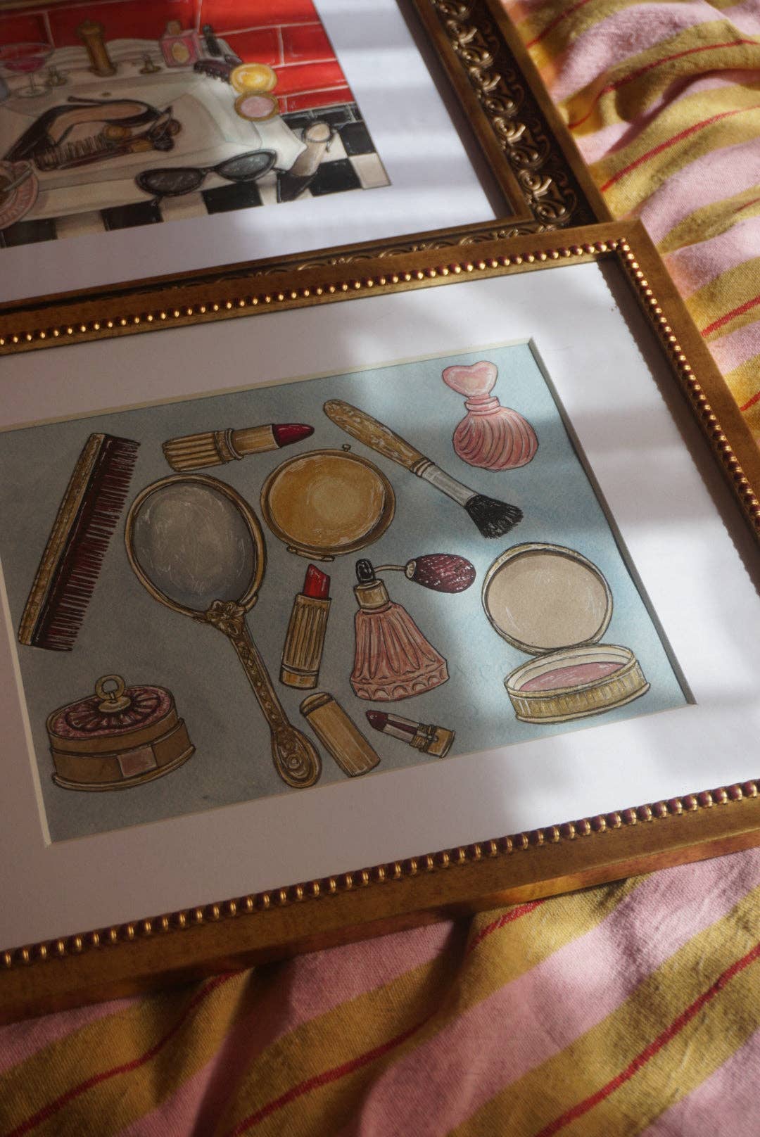 Vintage Vanity Set Fine Art Print: 8x10