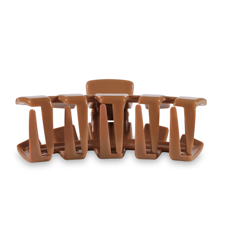 Large Open Hair Clip-Caramel