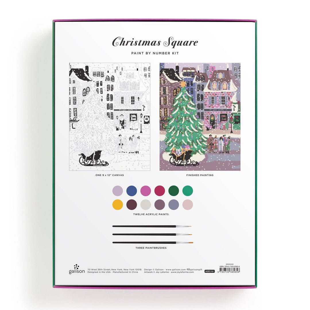 Joy Laforme Christmas Square 9 x 12 Paint by Number Kit