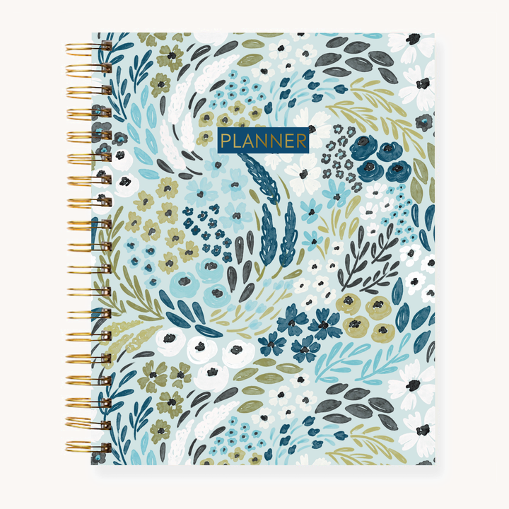Floral Undated Planner: Countryside Blooms / 7x9