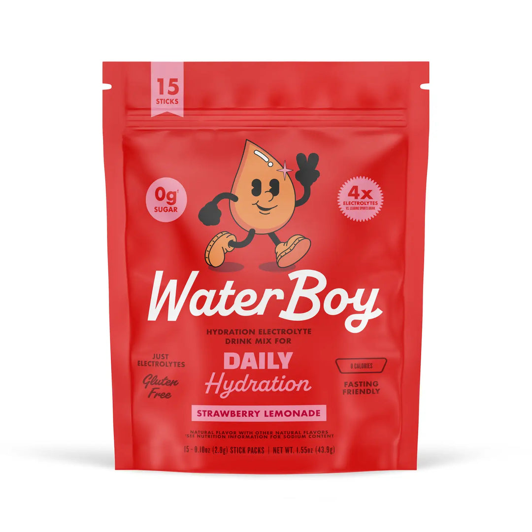 Waterboy Daily Hydration: Strawberry Lemonade