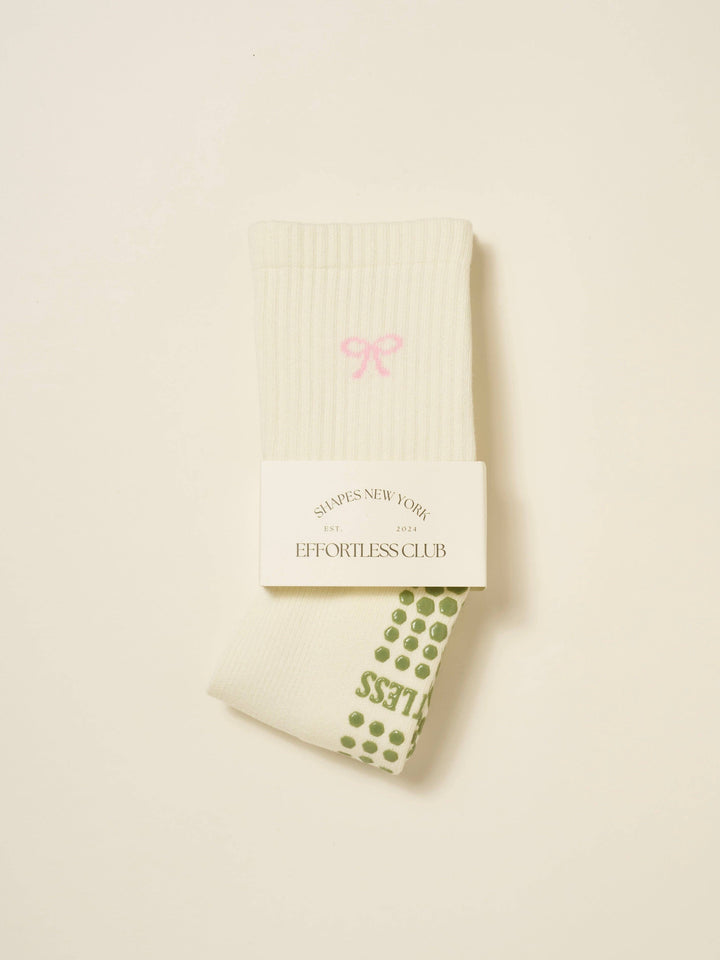 🎀 Bow Knee High Grip Sock