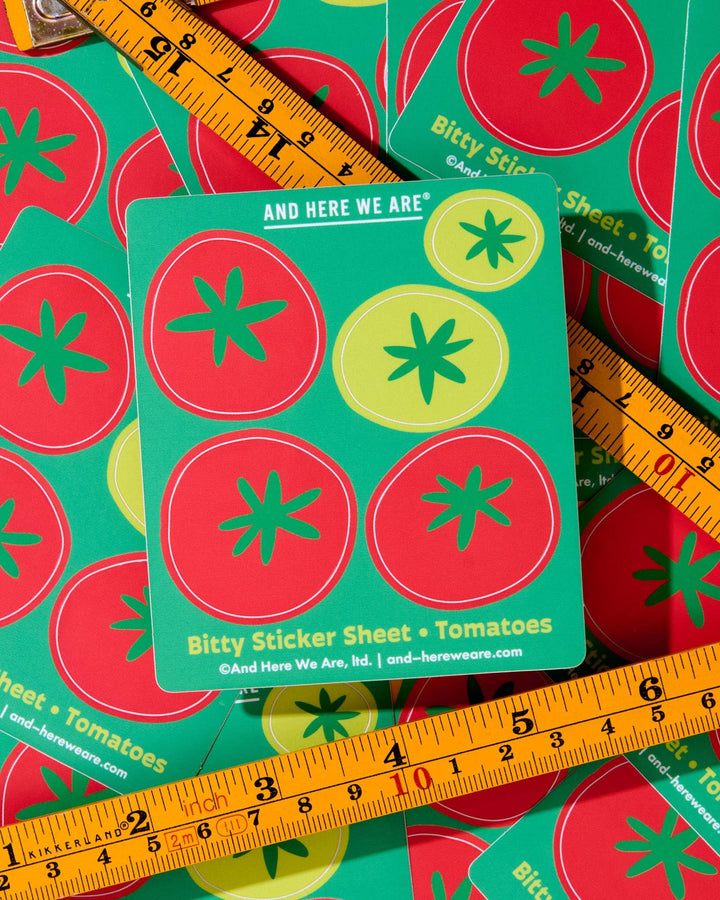 Tomatoes Bitty Vinyl Sticker Sheet