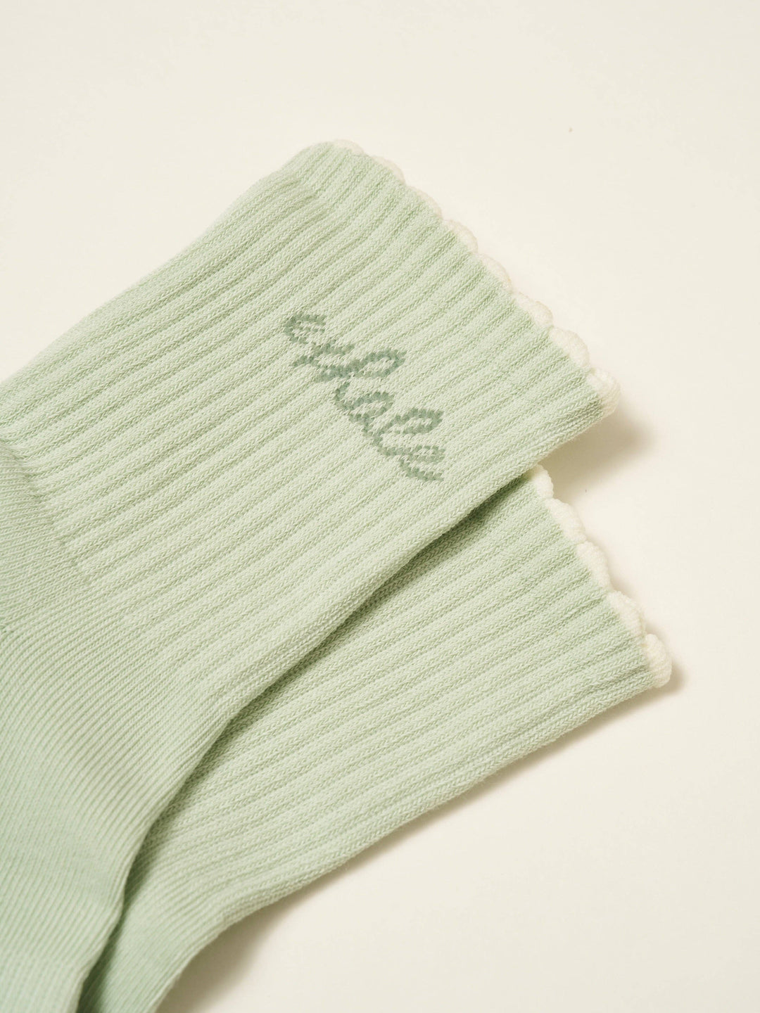 Inhale Exhale Grip Sock: Mint Green