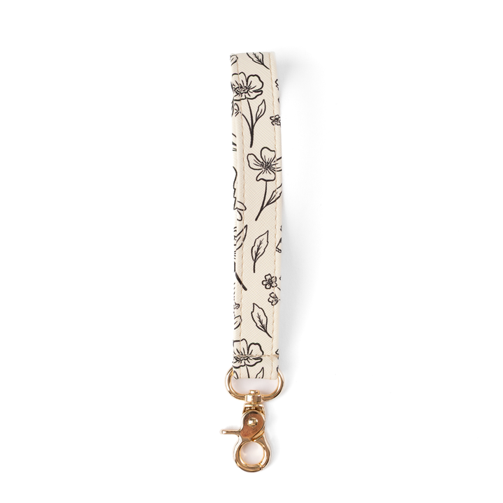 Floral Wristlet Keychain: Coastal Patchwork