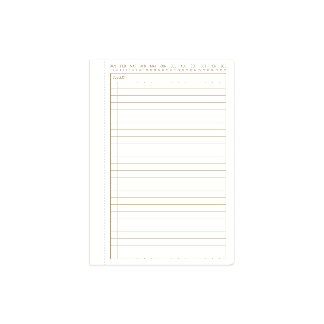 Twin Wire Journal - Small: Ivory / 6" X 8.25"