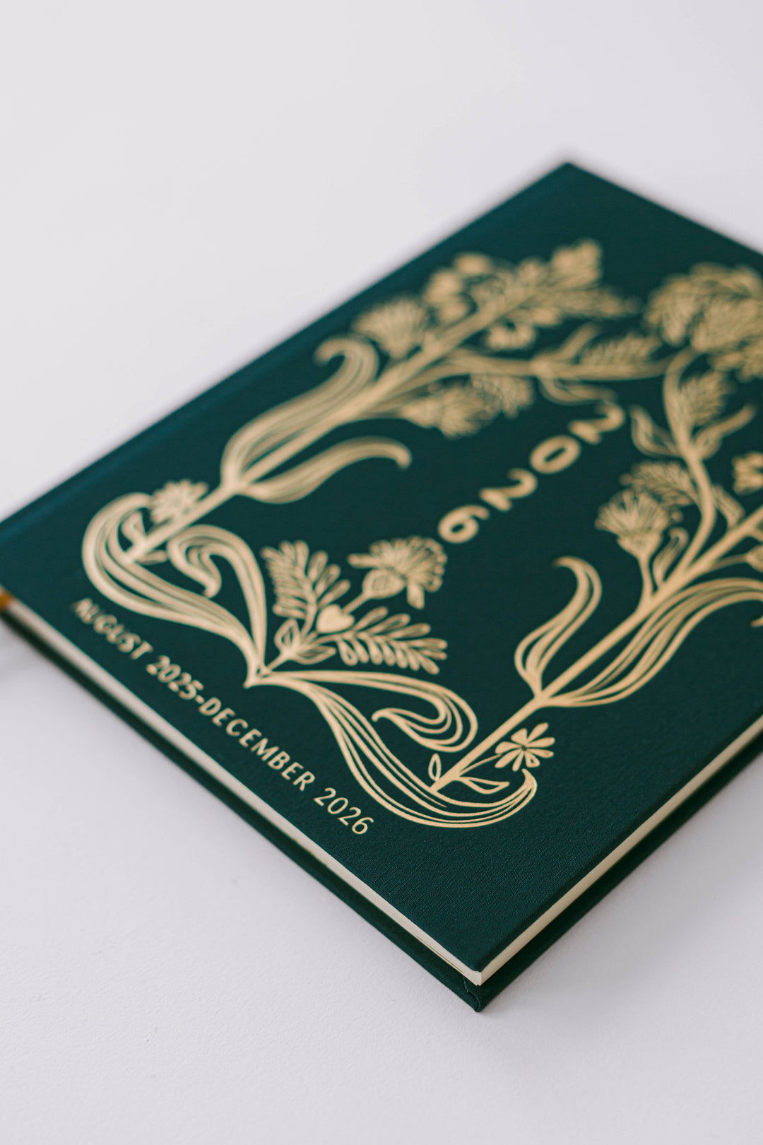 2026 Golden Thistle 17-Month Large Bound Planner