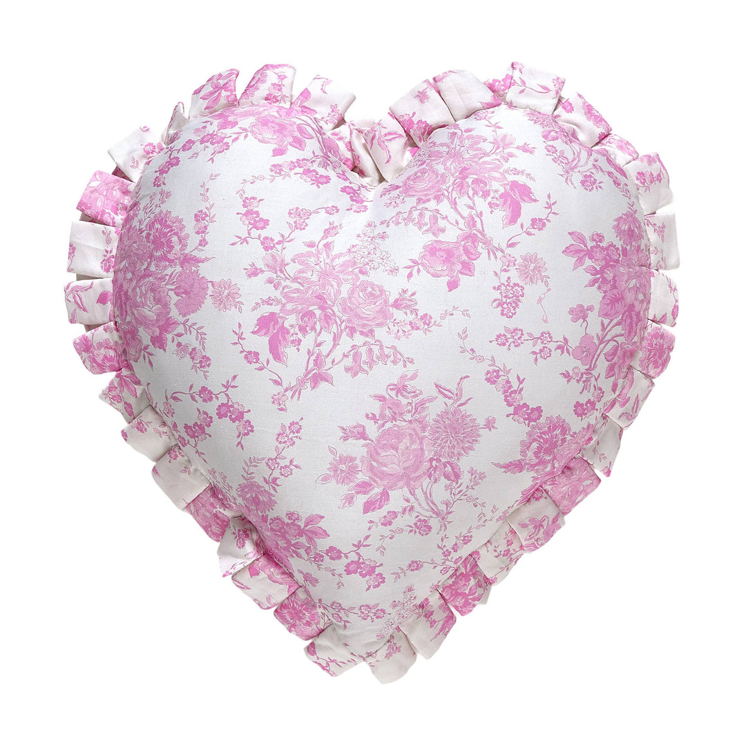 Heart Toile Pillow - Junk Gypsy