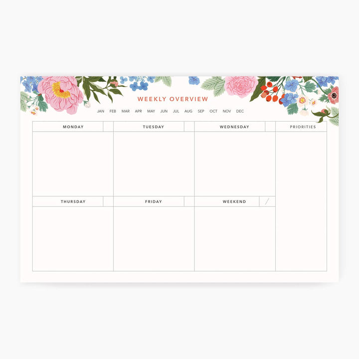 GARDEN | Weekly Overview Notepad