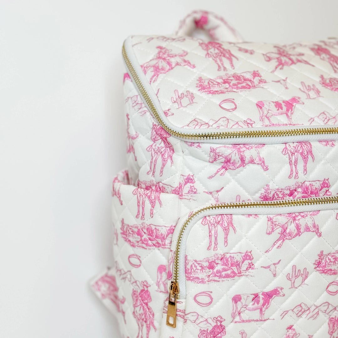 Cowgirl Pattern Duffle Bag