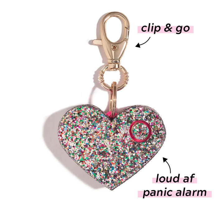 Confetti Glitter Heart Safety Alarm