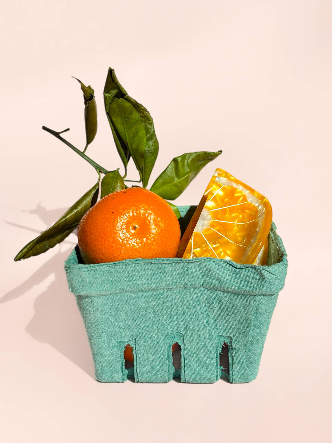 Orange Slice Claw Clip // Cellulose Acetate 