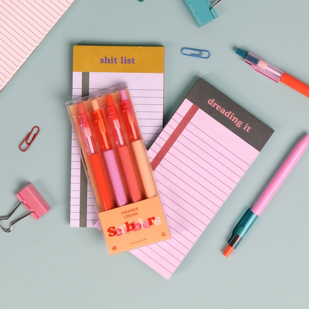 Scribblers Ballpoint Pens: Miss Matcha Scribbler 3 Pack