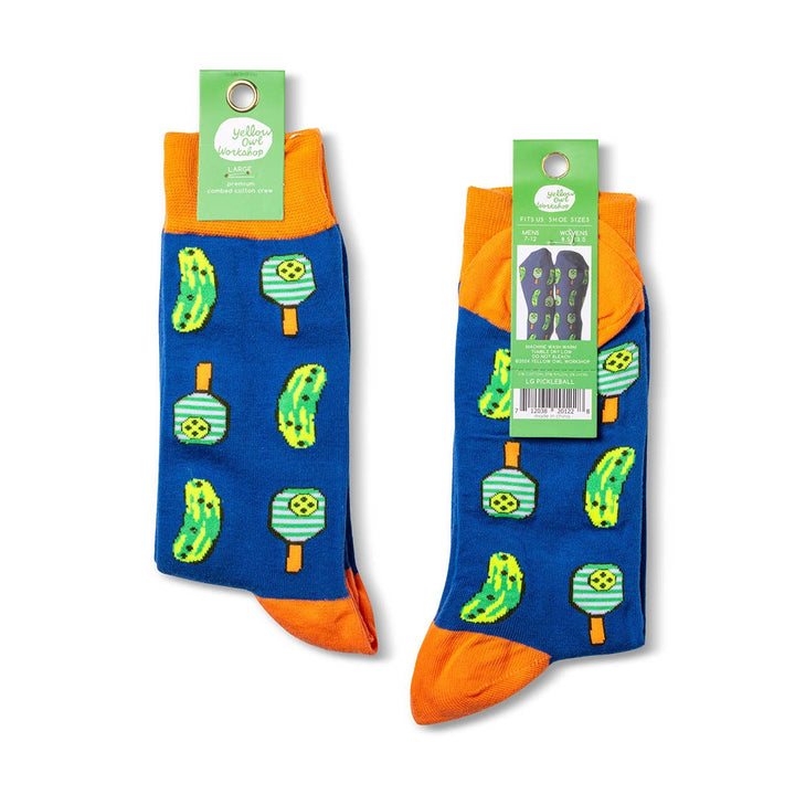 Pickleball - Large Crew Socks for Pickle Ball Lovers