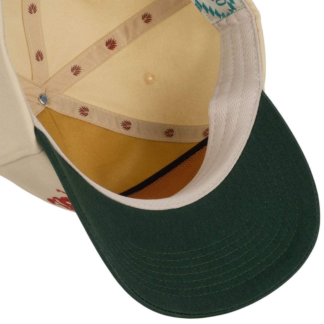 Armadillo Hat: Cream/Green