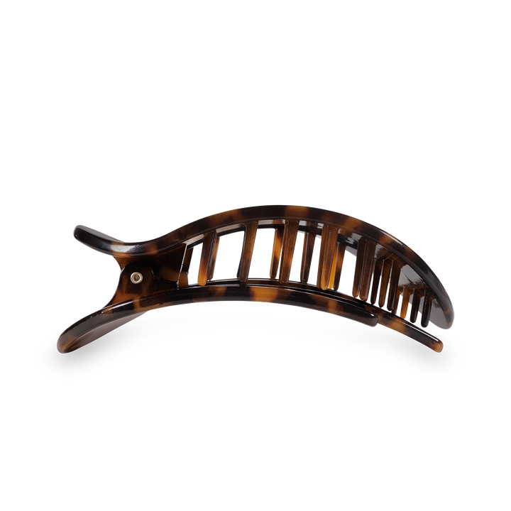 Medium Round Flat Hair Clip-Tortoise
