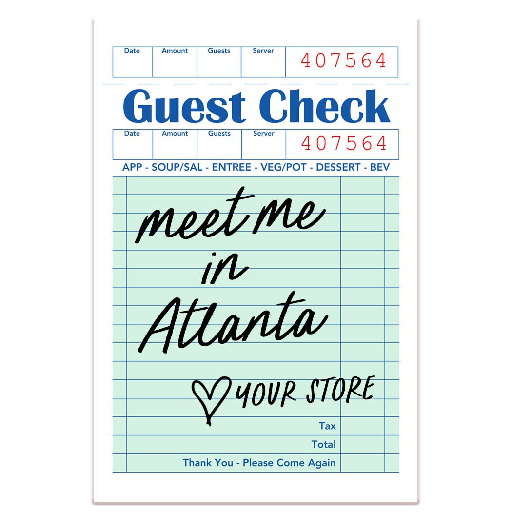 Meet Me in Tucson Guest Check Sticker- White