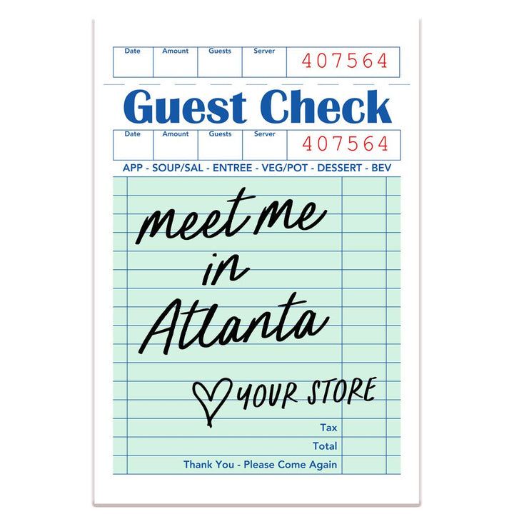 Meet Me in Tucson Guest Check Sticker- White