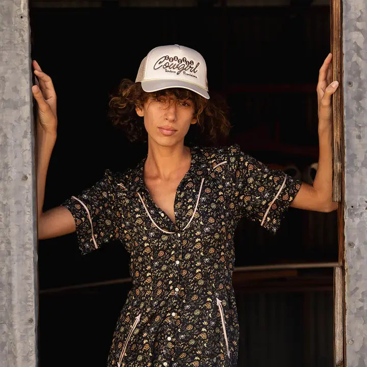 Coastal Cowgirl Hat: Cream/Brown