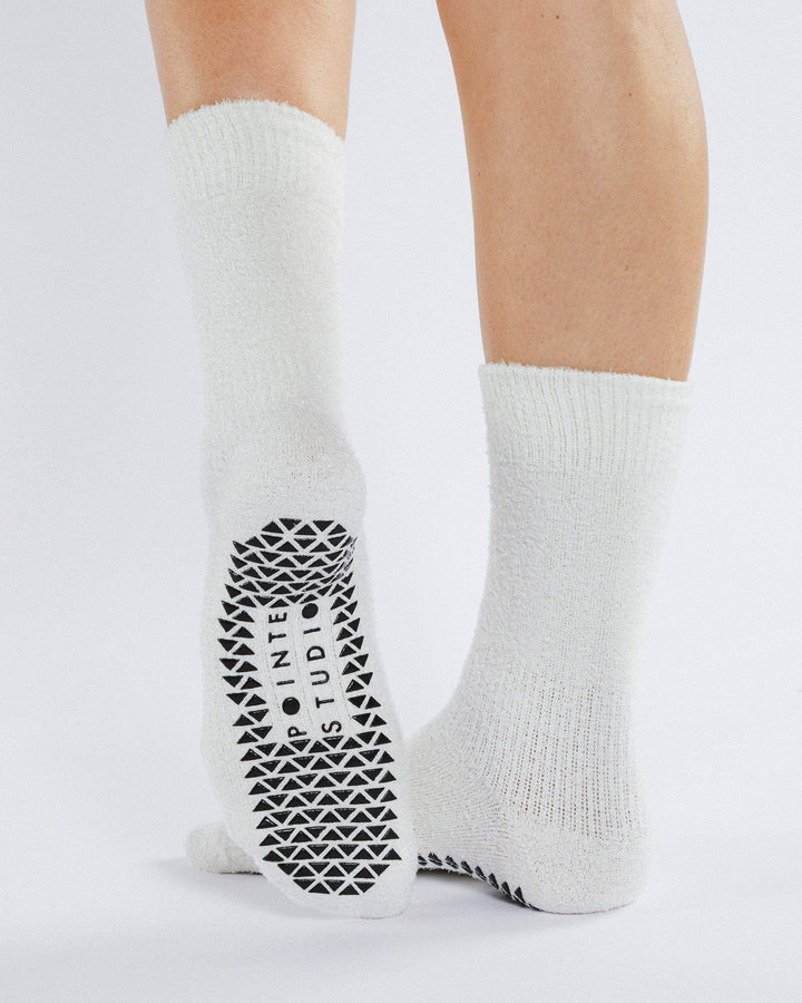 Women's Happy Cloud Crew Grip Sock: S/M