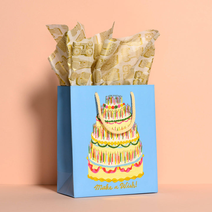 B-day Typography tissue paper: 5 Sheets