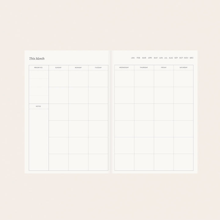REVERIE | LINEN-BOUND UNDATED PLANNER