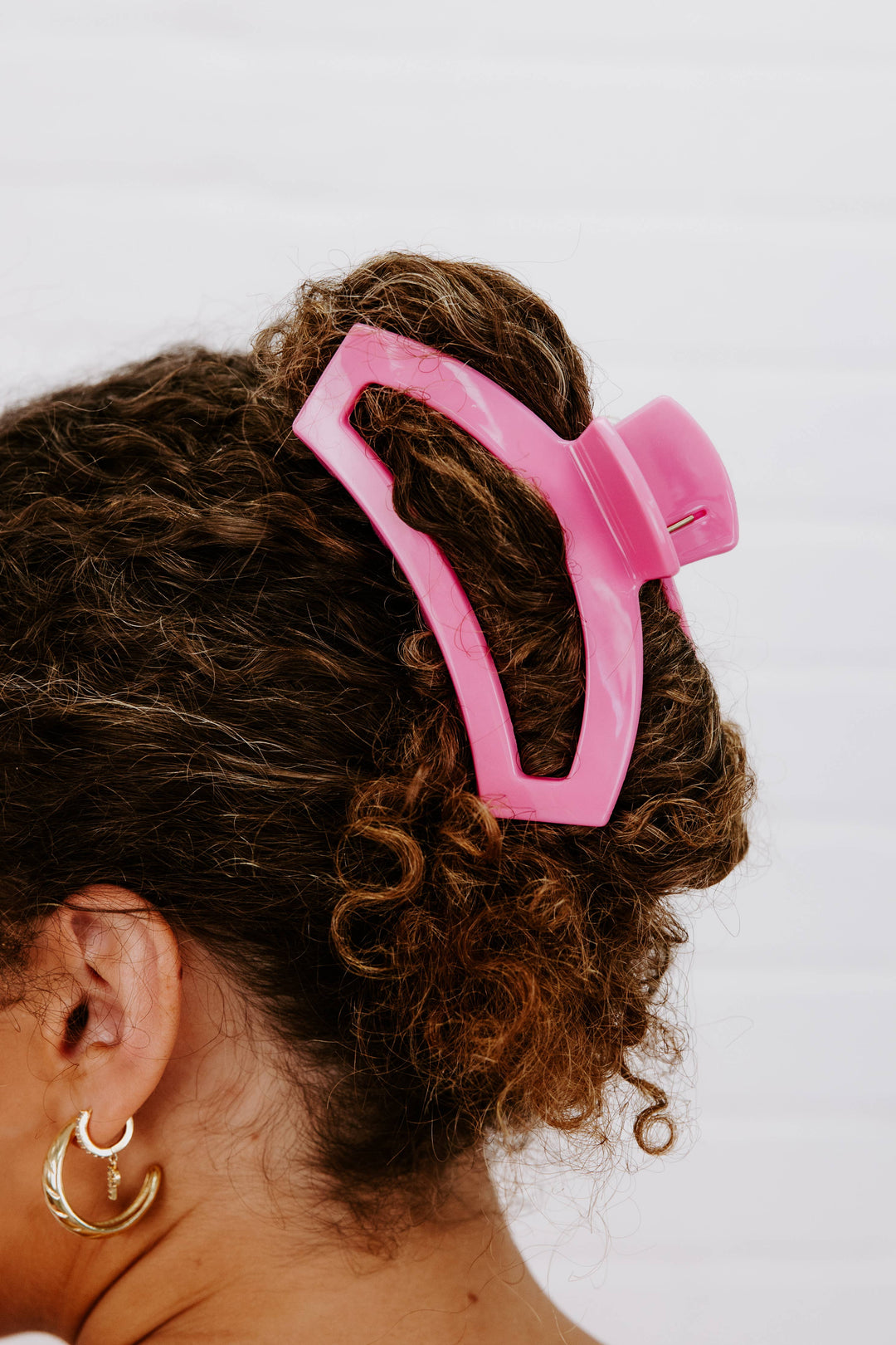 Large Open Hair Clip-Peonies Please