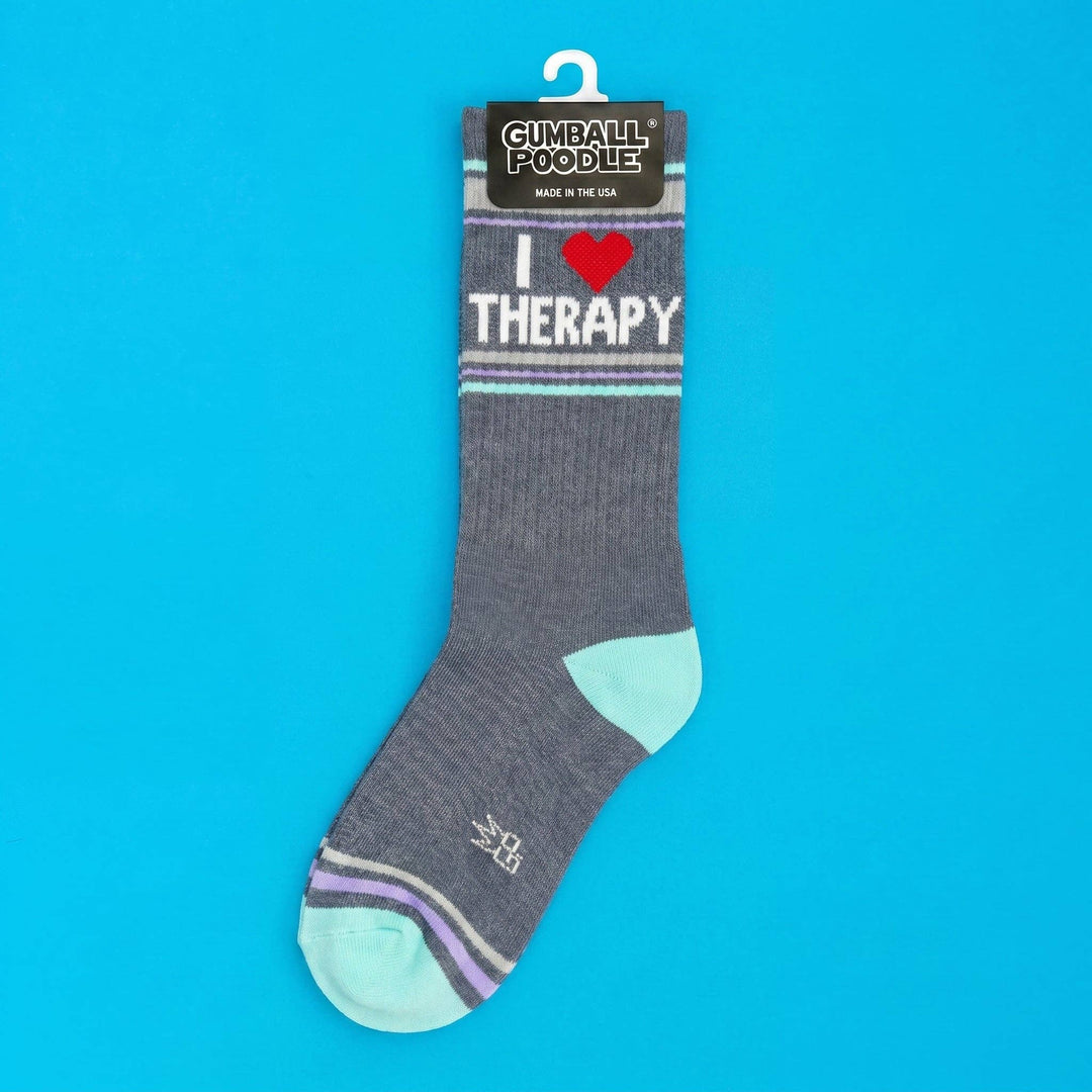 I ❤️ Therapy Gym Crew Socks