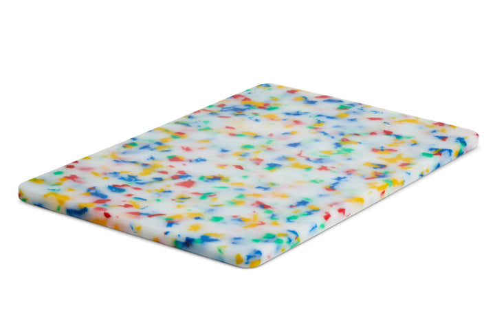 Recycled Plastic Cutting Board - Small Confetti