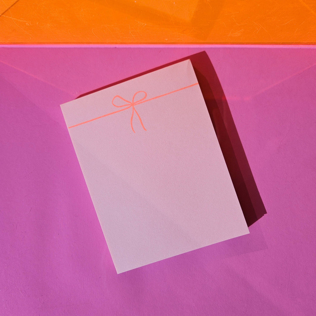 Bow - Risograph Small Notepad