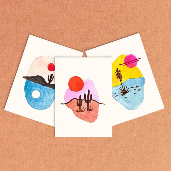 Mini Watercolor Painting Kit: Desert Landscapes