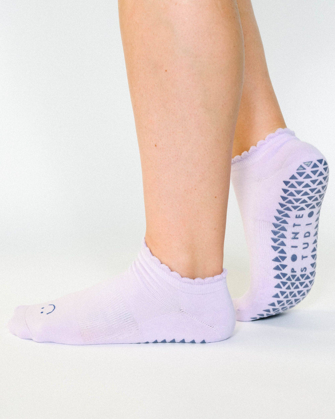 Women's Happy Full Foot Grip Sock: S/M