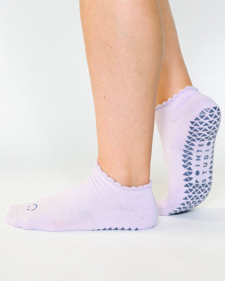 Women's Happy Full Foot Grip Sock: S/M