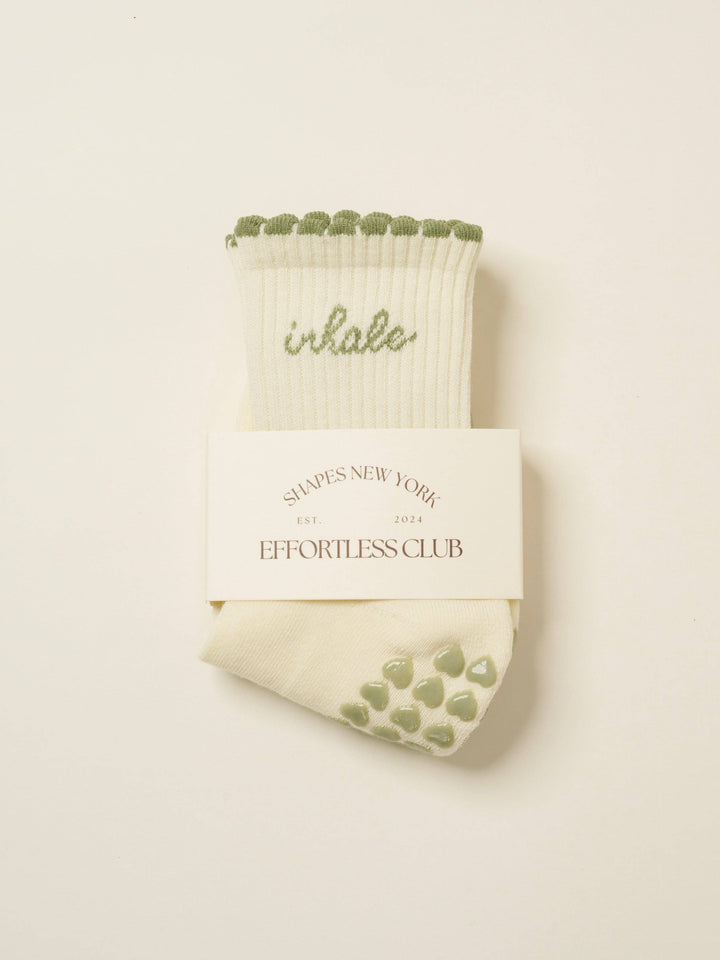 Inhale Exhale Grip Sock