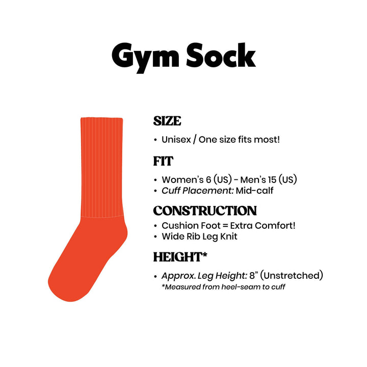 Hot and Flashy Gym Crew Socks